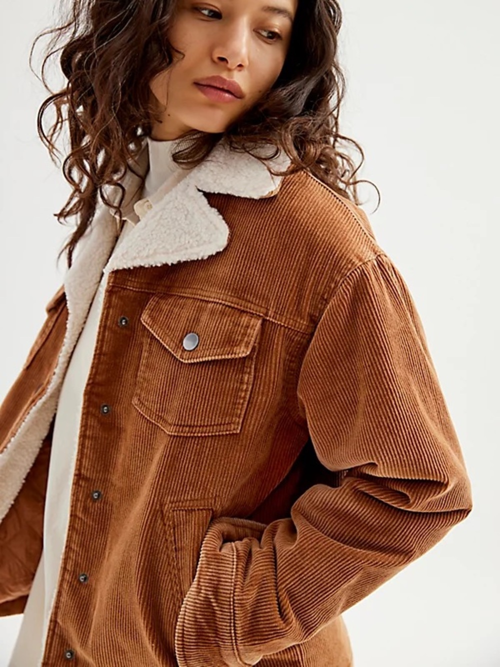 $90 Urban outfitters corduroy Sherpa jacket